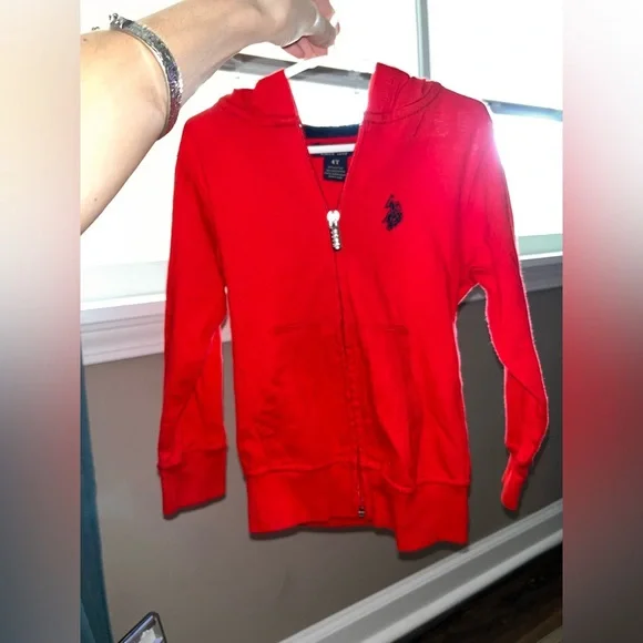 U.S. Polo Assn. Red Sweatshirt Vibrant Casual Style - Picture 7 of 7